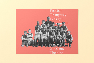 Photography & Type 01 colors design editorial editorial design football graphic design old photshop poster soccer vintage