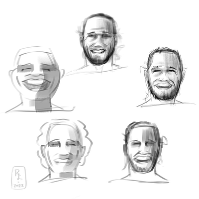 Expression study book illustration caricature character character design concept design drawing expression expression sheet expression study face happy illustration laugh male man paintmatters portrait smile