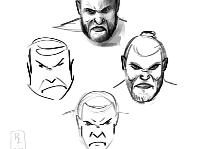 Expression study book illustration caricature character character design concept design drawing expression expression sheet expression study face illustration line quality male man painmatters portrait