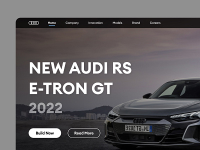 Audi Website Rebrand branding design figma graphic design ui uiux ux