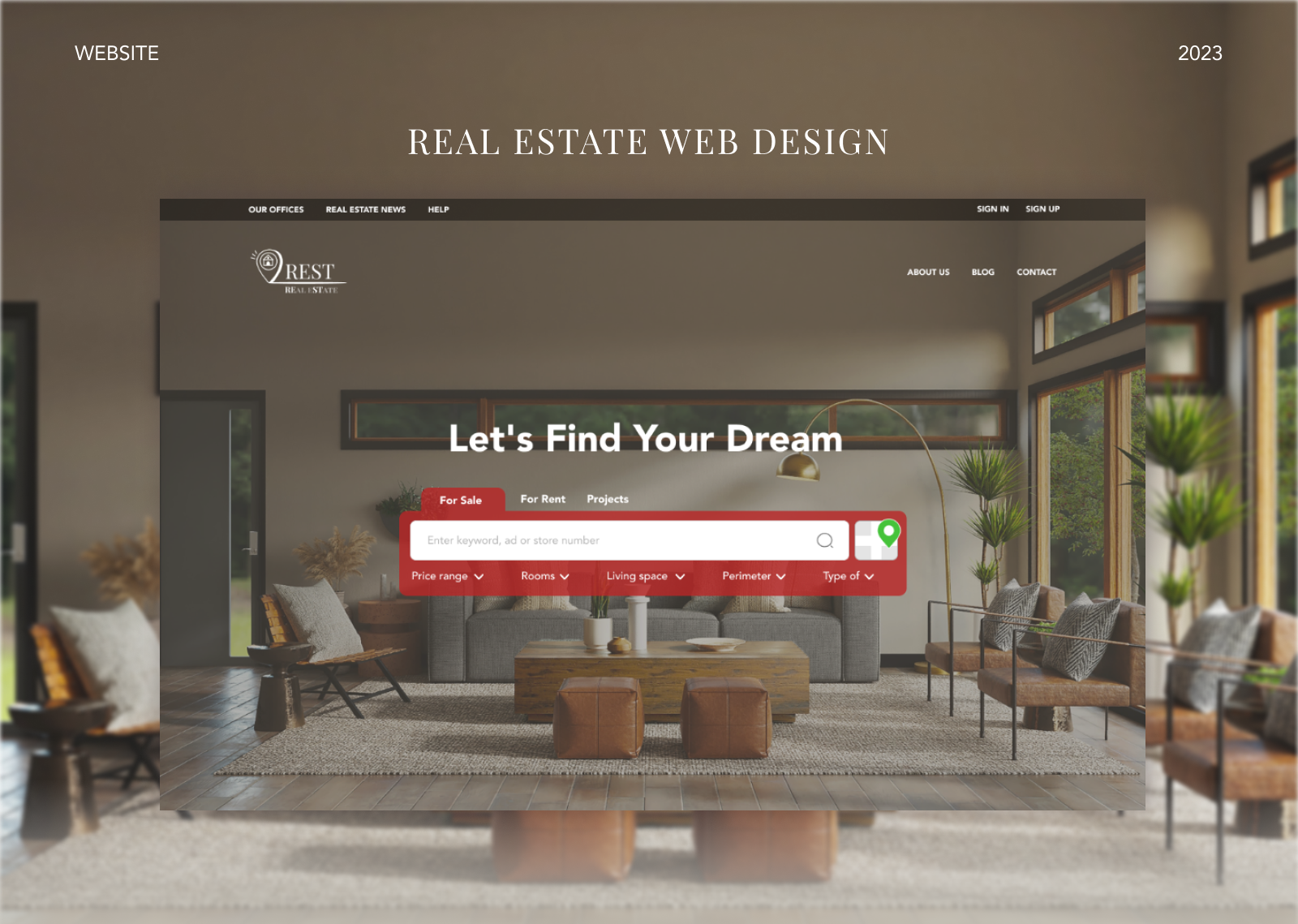 REST ~ Real Estate Web Design classified design estate marketplace real estate real estate design ui ui design ux web web design web site design