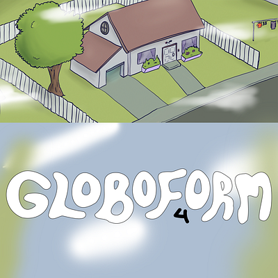 Custom type for Globoform ep. 4 branding collage cute design graphic design handdrawn illustration logo vector