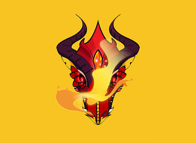 The Dragon Fire dragon graphic illustration