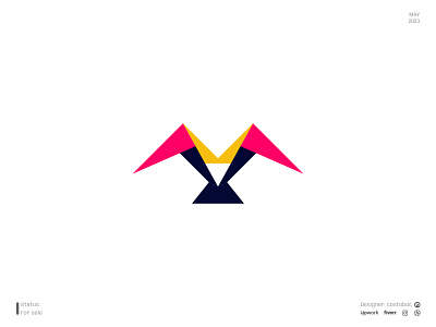 Technologic bird logo (for sale) bird branding crow design eagle icon logo logodesign logotype minimal vector vulture