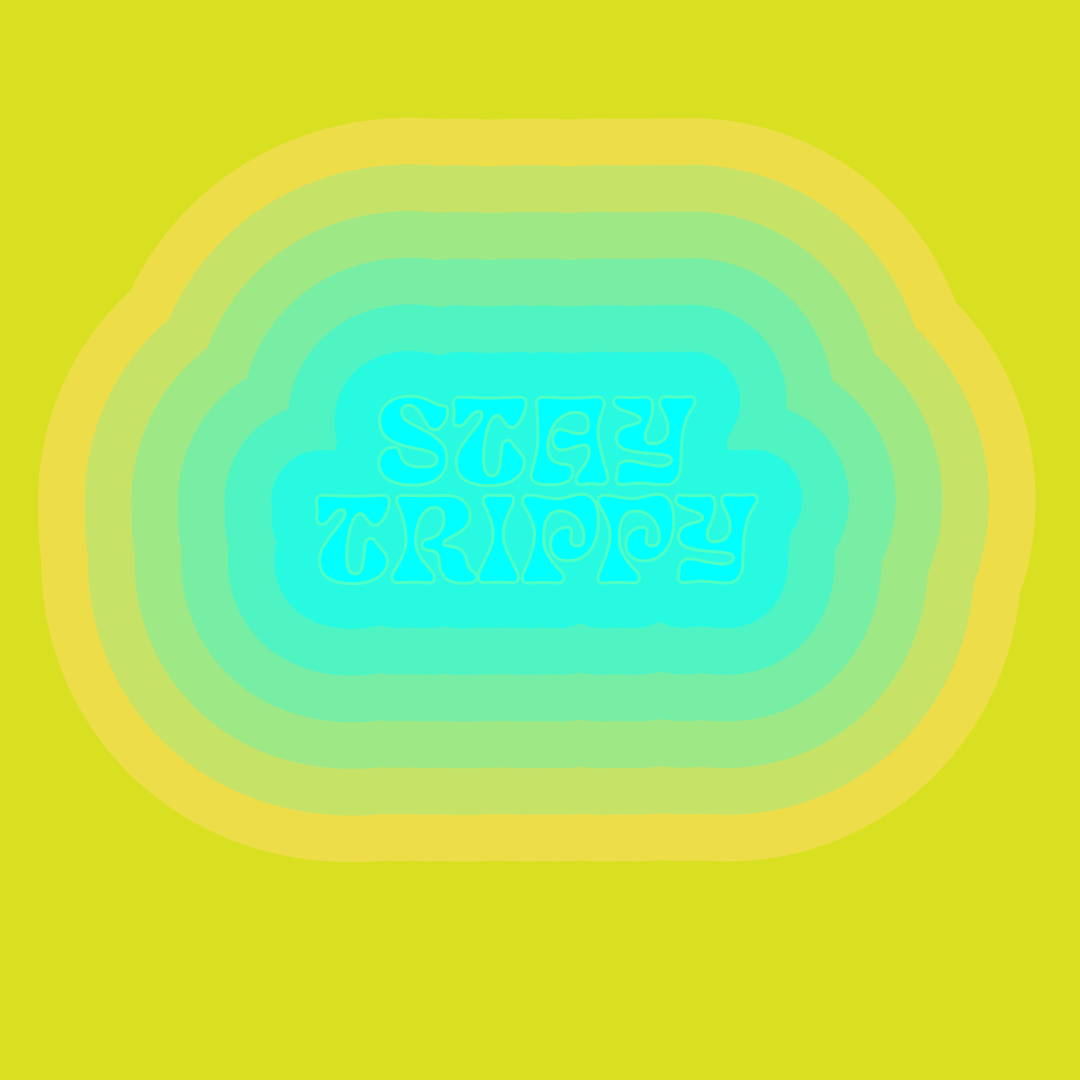 Stay Trippy design graphic design logo psychedelic typo typography