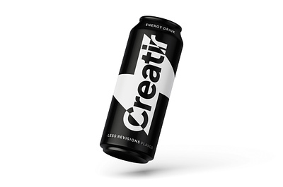 Creatir / Energy Drink for Creatives branding can creatives design energy drink