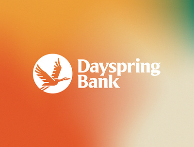 Dayspring Bank Branding! 🌅 bank brand dayspring logo design midwest naming nebraska omaha rebrand sandhill crane
