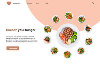 Food Web app Design design graphic design illustration ui ux