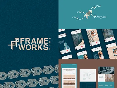 Marketing agency brand identity blue logo branding logo design marketing agency texas