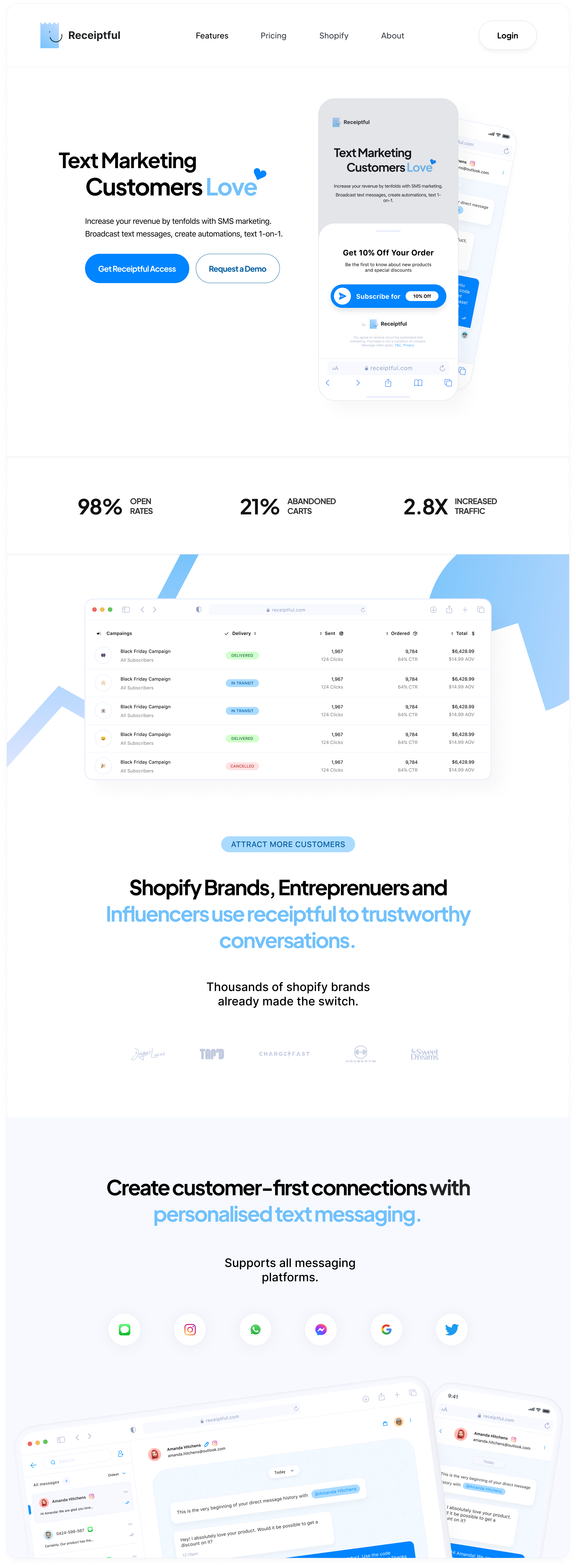 Receiptful Design branding logo product design ui ux