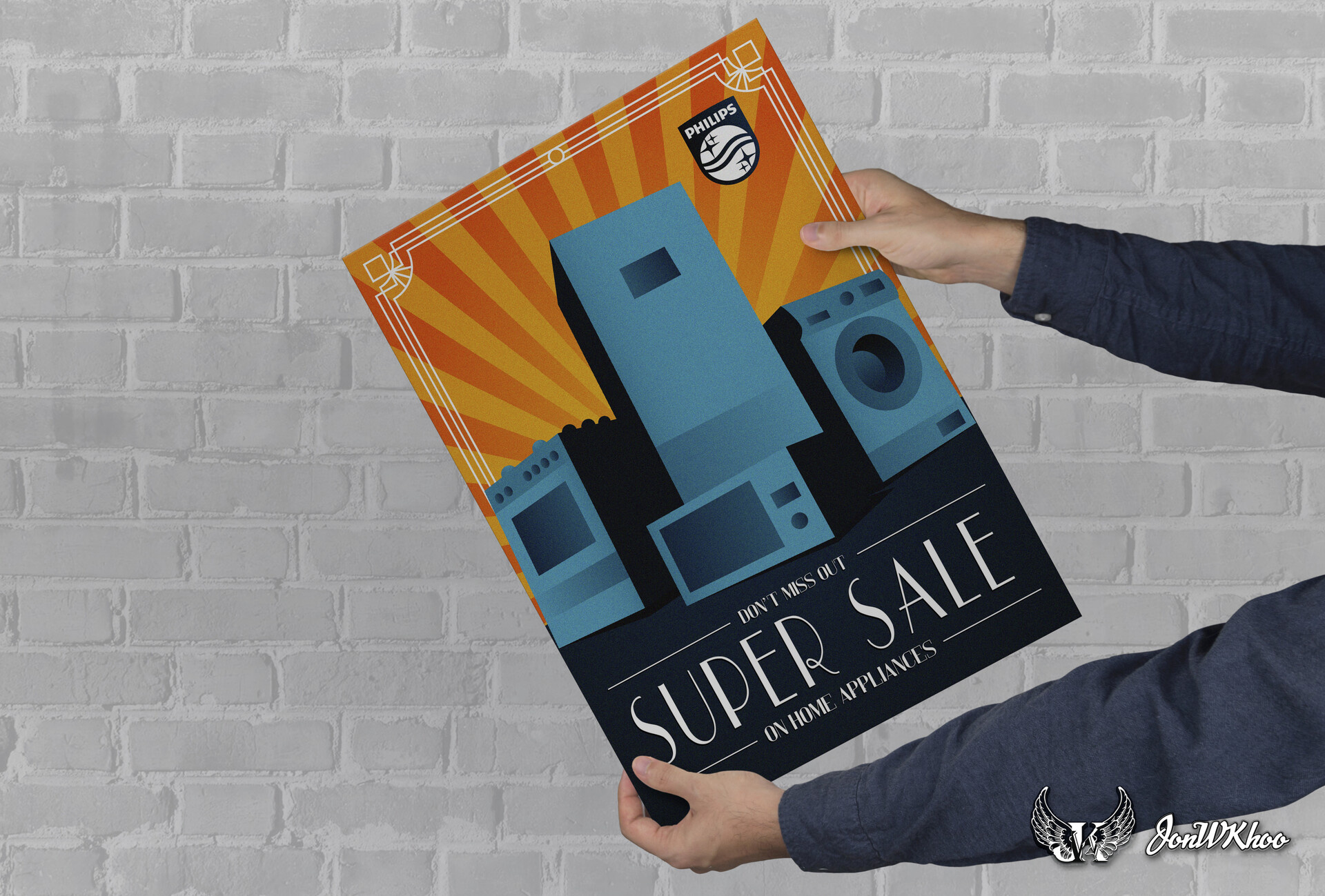 Philips Electronic Art Deco 2022 | Poster Design art deco art deco design design graphic design illustration jonwkhoo philips poster