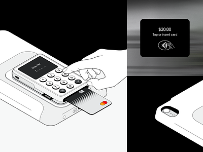 most – device illustrations branding device device illustration fintech graphic design illustration payment terminal pos retail device retail technology visual identity