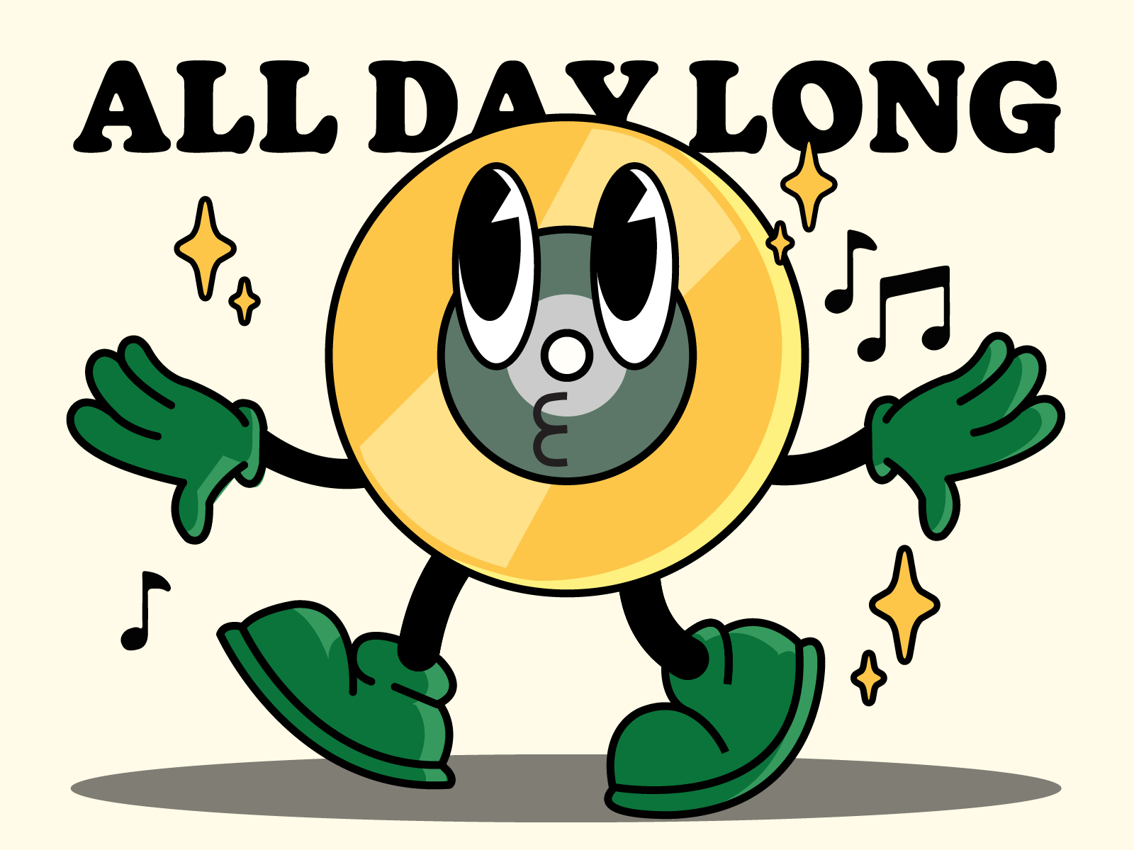 Disc Dance All Day Long by Christian Kasenda 🌼 for Caraka on Dribbble