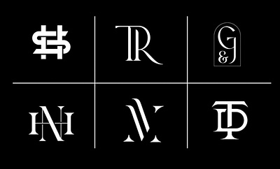 monogram branding graphic design lettering logo monogram