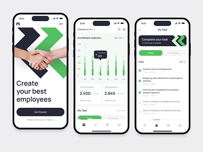 Nami - HR Management Mobile App app appdesign appliacation finance finance app finance management fintech haring hr hrms human resources pay payroll saas saas design team finance team management ui design user interface ux design