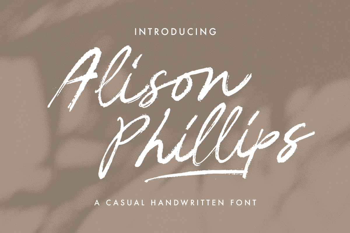 Alison Phillips - Casual Handwritten freebies genuine