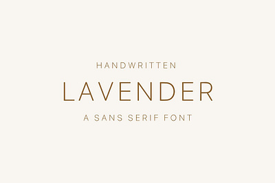 Lavender- modern sans serif font app branding design graphic design illustration logo typography ui ux vector