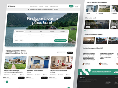 StayHub - Vacation Rentals & Experiences accommodation airbnb booking dashboard design expedia marketplace product design real estate resort revervation travel travelling trip ui ux vacation vacation rental villa web app