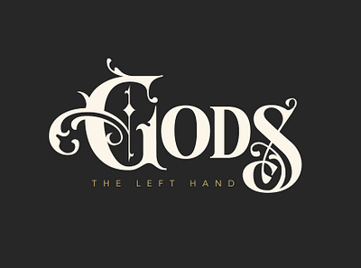 Gods branding design graphic design lettering logo