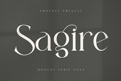 Sagire Modern Serif Font app branding design graphic design illustration logo typography ui ux vector