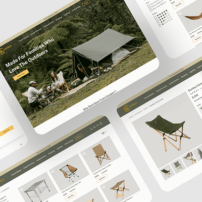 Camping Ampkit 3d animation app branding camp camping design figma graphic design illustration logo motion graphics online typography ui ux vector