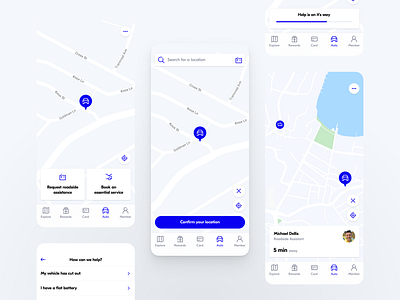 NRMA: Roadside Assistance app ui assistance australian app booking system car delivery app help ios app map app maps nrma product design roadside assistance support travel app