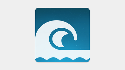 "The Break" App Icon app app icon branding dailyui design surfing ui ux