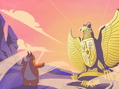 Pancasila Day Illustration branding color design graphic design homepage illustration landscape lockscreen logo mascot mockup pancasila ui ux vactor vector web