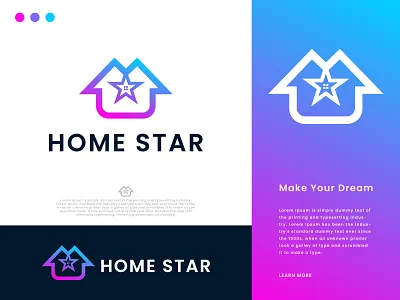 Home Star - Real Estate Logo Design Branding app icon brand identity branding branding agency branding design branding style guide business company design graphic design home logo home star logo house logo design logo logo brand logo design modern logo real estate star home logo star logo