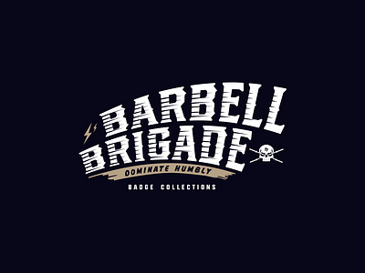 Barbell Brigade Badge Collections apparel brand badge badge design brand design branding branding design branding identity clothing clothing brand fitness graphic design illustration logo design powerlifting vector visual identity