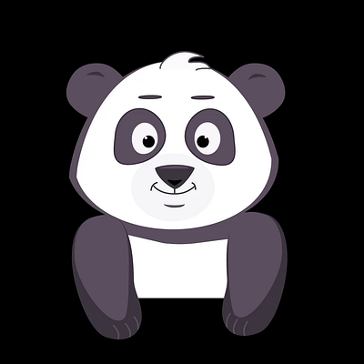 Sticker Panda for Telegram 2d after effect animation panda sticker
