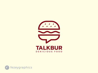 Talkbur restaurants logo design artwork branding burgerlogo combination design graphic design illustration logo logotype messagelogo minimalist modern restaurants talklogo vector