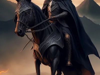 Sauron from Lord of Rings 3d ai aiart art design graphic design illustration mid journey portrait ui