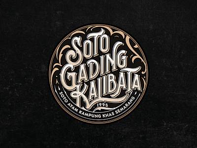 Logo Vintage Soto Gading Kalibata brandidentity branding customlettering design designinspiration graphic design handdrawn handlettering illustration lettering logo logo design logo inspiration logo soto logotype typography victorian vintage design vintagedesign visualidentity