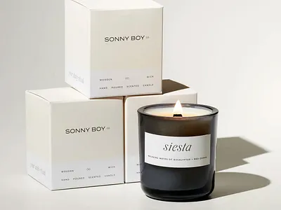 Brand Identity Packaging / Elizabeth Reyes / Little Nook Studio brand brand identity branding california candle candle box candle brand candle label candle logo candle packaging candles elizabeth reyes labels latinx little nook studio logo logo design minimalist packaging typography