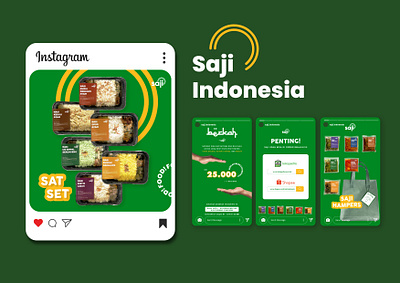 Saji Indonesia - Motion Graphic & Instagram Post animation branding feed graphic design instagram motion graphics