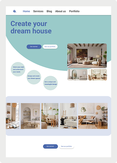 Day 6 of 30 - Interior design landing page concept