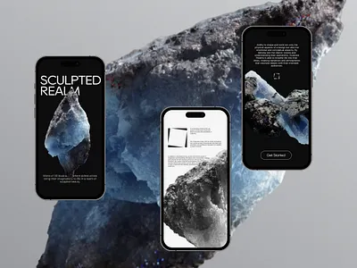 Sculpt Alchemy 3d 2023 3d 3d model apple brand design branding design design trend graphic design illustration interface ios logo poster rock stone trending ui ux visual design