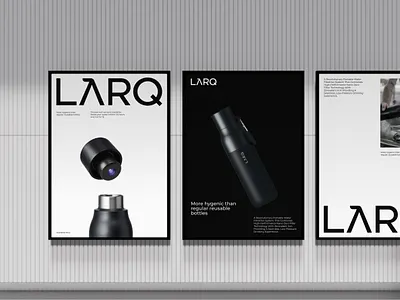 LARQ - Project UIX, Branding 3d 3d model bottle brand design branding design graphic design illustration interface logo poster product design render ui ux visual design wall poster