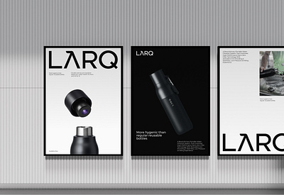 LARQ - Project UIX, Branding 3d 3d model bottle brand design branding design graphic design illustration interface logo poster product design render ui ux visual design wall poster