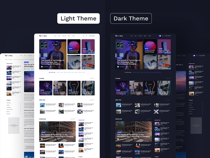 React Blog Template designs themes templates and downloadable graphic