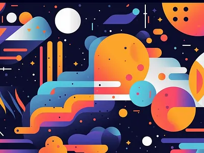 Exploring limitless possibilities in tech evolution explore the unknowns flat illustration illustration limitless limitless world procreate tech tech evolution tech world vector illustration