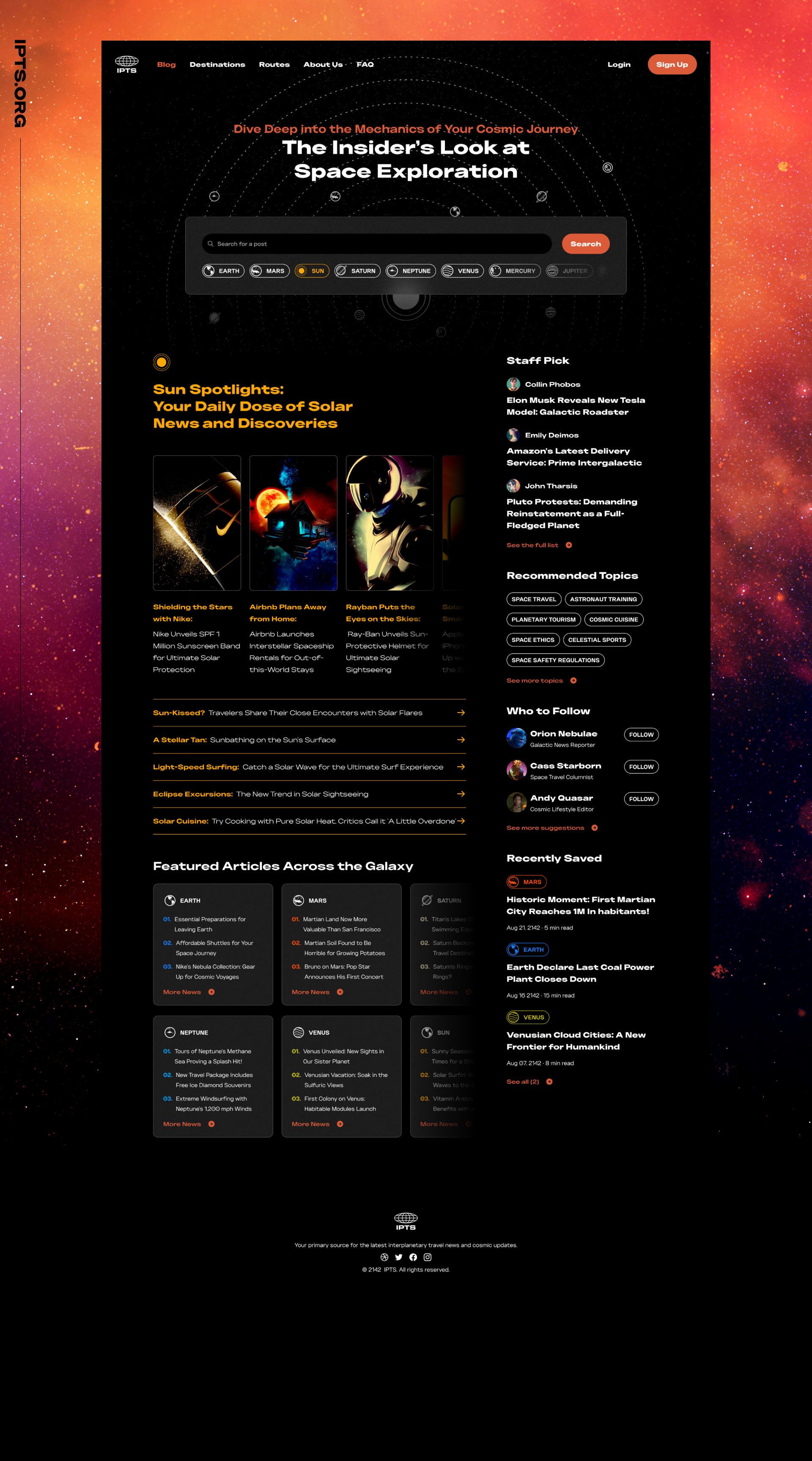 Final design for IPTS.org