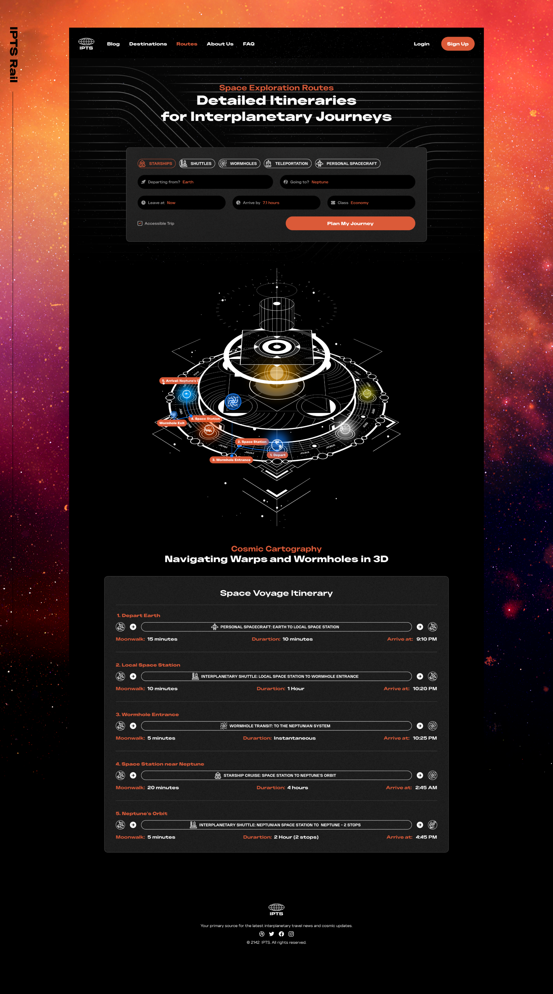 Final Design for IPTS Rails