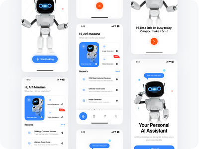 Karabo ⏤ AI Assistant Mobile App 🤖 ai ai app ai assistant ai mobile app app app design artificial artificial intelligence chat chatgpt design ios minimal mobile design prompt ui ux