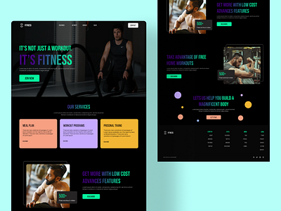 Fitness Landing Page 999watt ui ux