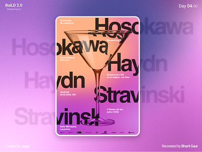 Typography Glass Poster branding design figma glass gradient illustration typography warptext