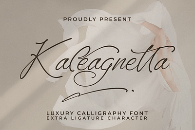 Kaleagnetta - Luxury Calligraphy Font drawn