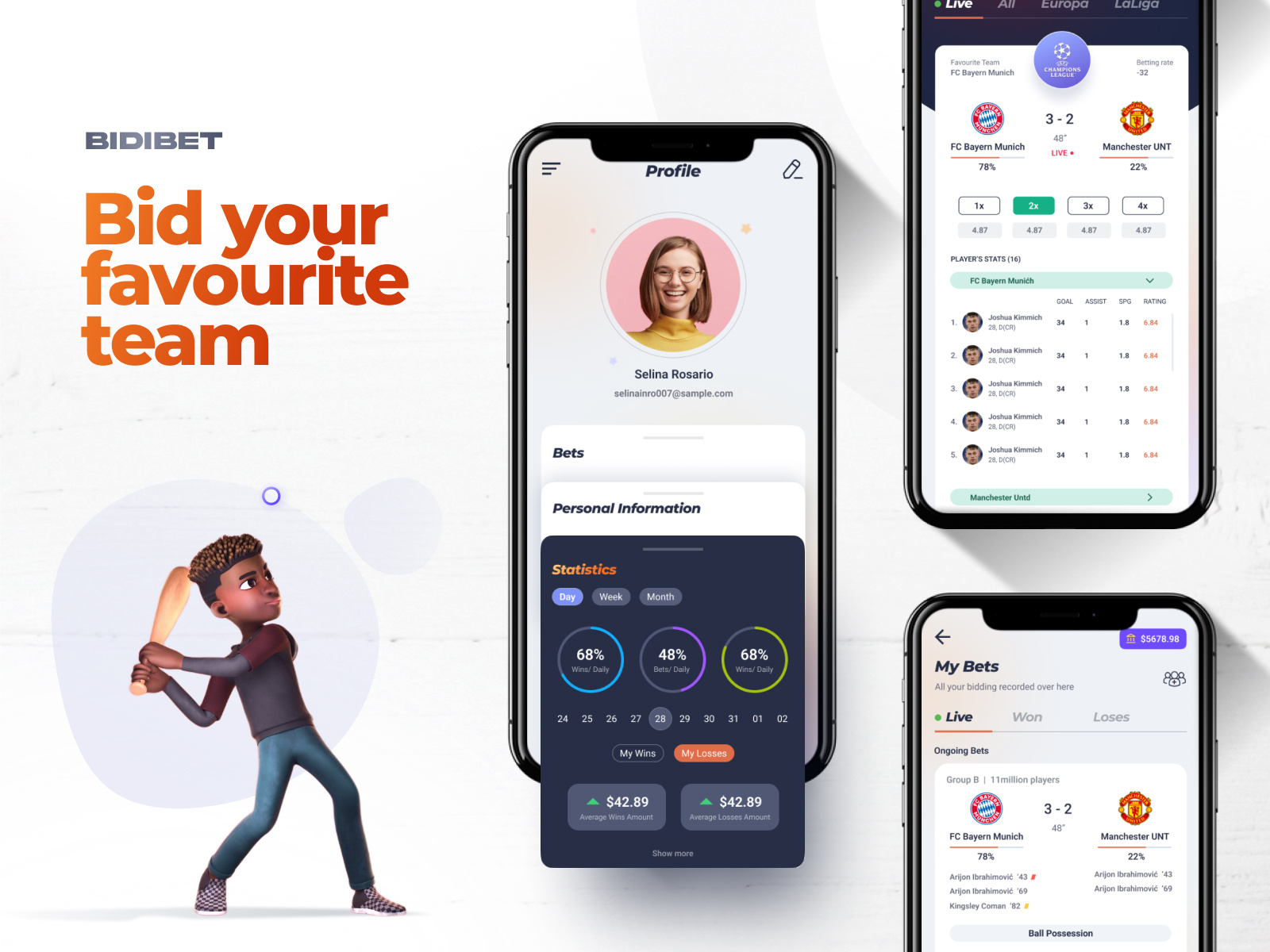 Bidibet Sports Betting Mobile App by Design Studio UI UX on Dribbble