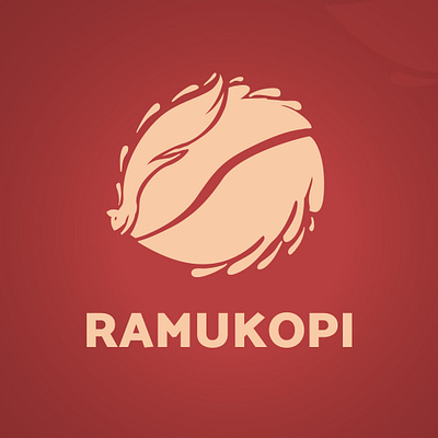 "Ramukopi" Logo Cafe branding graphic design logo vector
